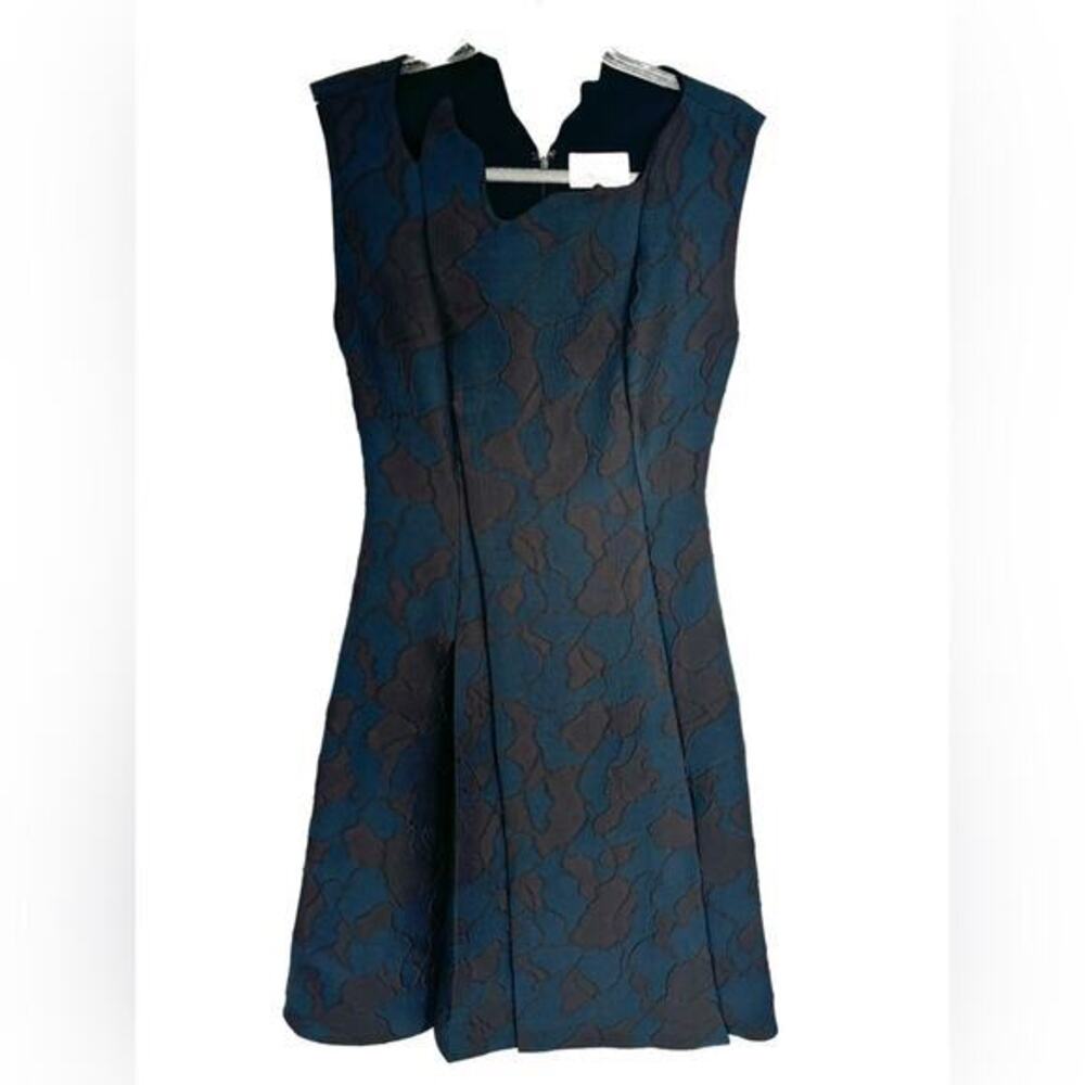 3.1 Phillip Lim Dress Size 0 Jacquard Print Asymmetrical Neckline‎ Sleeveless